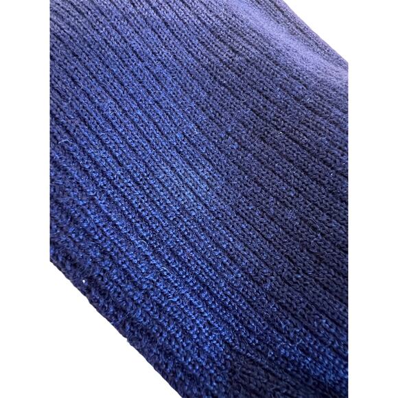 Vintage 1970s Blue Yves Saint Laurent Rive Gauche Hooded Sweater - Picture 4 of 7